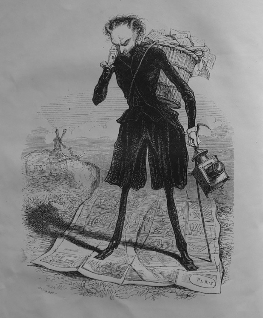 Figure 1. Charles-Albert d’Arnoux, dit Bertall, frontispice du Diable à Paris, Paris Hetzel, t. I, 1845. Collection particulière.